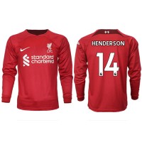 Liverpool Jordan Henderson #14 Fotballklær Hjemmedrakt 2022-23 Langermet